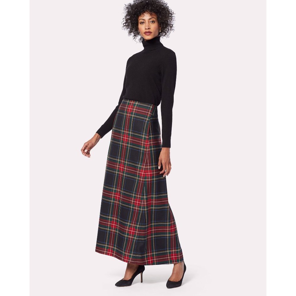 Pendleton Maxi Skirt 8 Wool Plaid Stewart Tartan